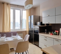 1-комнатные апартаменты люкс с 1 двуспальной кроватью в RentPlaza (РентПлаза) на улице Шейнкмана