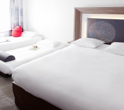 Номер стандарт семейный с 1 двуспальной кроватью в Novotel Krasnoyarsk center