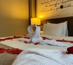 Двухместный номер Комфорт с 2-х спальной кроватью или 2 односпальными в Онегин