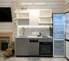 Дом из бруса с камином и баней из липы 4+2 в Snhaus