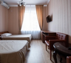 Номер стандарт с 2 односпальными кроватями в Djump hotel