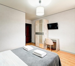 Комната стандарт с 1 двуспальной кроватью с балконом в Белая Лилия