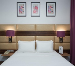 Номер стандарт с 1 двуспальной кроватью в AurA City Hotel