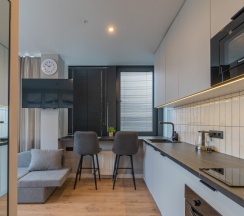 Студия 25 кв м на троих около вокзала и метро в SalutApart 2W Энергетиков 2/2