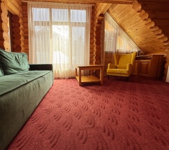 Двухместный люкс с красивым видом из окна двуспальная кровать в Легенда