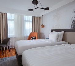 Улучшенный двухместный номер с 2 односпальными кроватями в Vasilievsky hotel