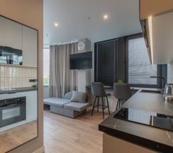 Студия 25 кв м на троих около вокзала и метро в SalutApart 2W Энергетиков 2/2