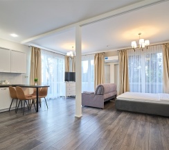 Люкс с террасой и видом на город и море в IL Punto