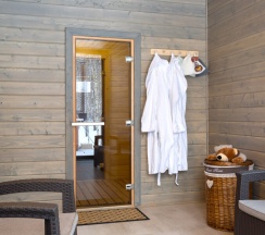 №7 A-Frame 100m2 с купелью и баней (оснащение дома, стоимость купели и бани см. Подробнее) в Les holidays