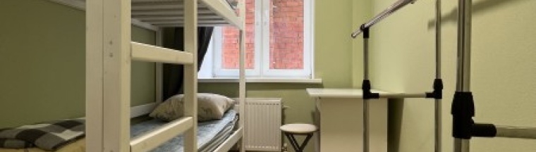 Место в двухместном номере с общим сан узлом (М) в Vavilov hostel