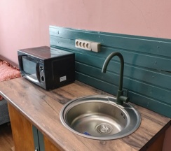 Двухместная студия (двуспальная кровать) в Апартаменты Абажур у Набережной