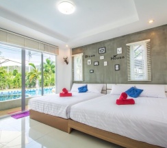 Двухместная вилла с 3 комнатами 2 отдельные кровати в Happy-Home Pool Villa
