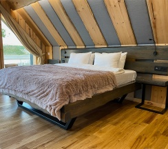 АРК-шале ПРЕМИУМ (Губернаторский) 1 DBL 2 SNGL 1line (sea view) в Titovka arctic river park