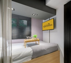 Studio Double одноместный, но возможно пребывание вдвоем, кровать 110х200 в Yapartments