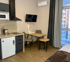 Двухместная студия с балконом на 8 этаже в Ольгинке в Метрикс Девелопмент