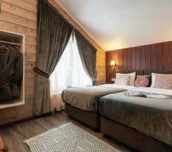 Коттедж《Тиффани делюкс》с сауной и "Банным чаном" (расположен в  Логиново) в Сканди хаус