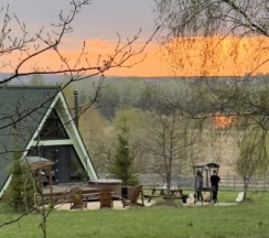 Участок с домиком "Кабачок" А-фрейм категории комфорт в Ланьдиво