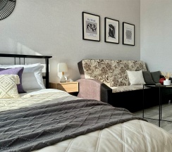 Апартаменты с панорамным видом на 16 этаже в Призма