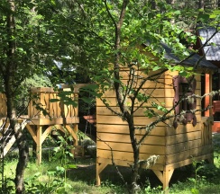 Шале 5. Четырёхместный номер комфорт с видом на горы в Белый волк