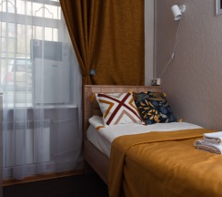 Одноместная комната с общей ванной комнатой в МК Мокко