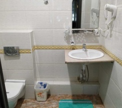 Люкс с красивым видом из окна в Home Hotel Astana