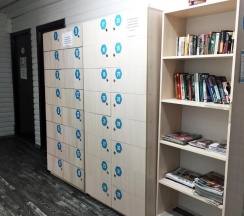 Кровать в общем номере в Sky Hostel