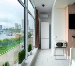 Panorama sea view Studio (Панорамный вид на море, до 3 гостей), Станюковича 48/5 в Vvo apartments group