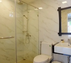 Двухместная вилла двуспальная кровать в Chez Nous Boutique Resort