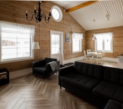 Скандинавский дом с видом на озеро в Forrest Lodge Karelia