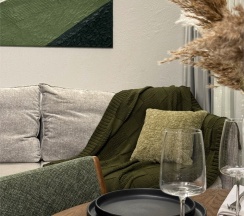 Дом «DOUBLE» с банным чаном на террасе в Luxe House