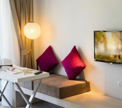 Двухместный номер Deluxe с видом на море двуспальная кровать в Coral Inn