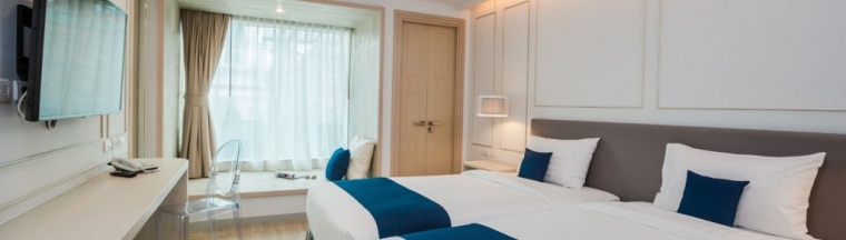 Трёхместный номер Deluxe с частичным видом на море в The Bloc Hotel Phuket