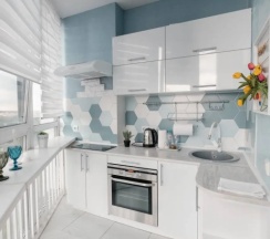 Четырёхместные апартаменты c 1 комнатой с балконом в Апартаменты Light apartment lxt.by