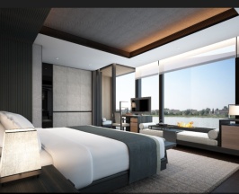 Двухместный номер Deluxe с видом на воду 2 отдельные кровати в The Lalu Nanjing