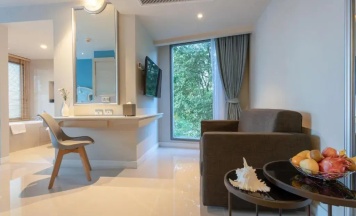 Двухместный номер Deluxe с видом на океан (2 отдельные кровати) в Centara Sonrisa Residences & Suites Sriracha