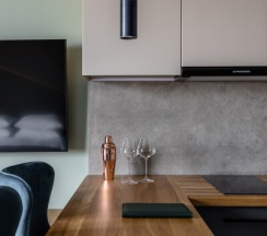 Апартамент 5 - Делюкс  с панорамным видом на Парк Победы (с душем) в Ap-in aparts