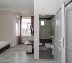 Двухместная комната с двумя раздельными кроватями в Чайка