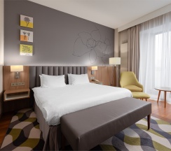 Реновированный Люкс с 1 спальней и доступом в lounge-зону в Edge Seligerskaya-Moscow