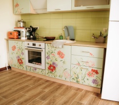 Двухместный коттедж с красивым видом из окна двуспальная кровать в Банный остров