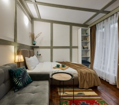 Номер в квадродоме с электрокамином в Алино