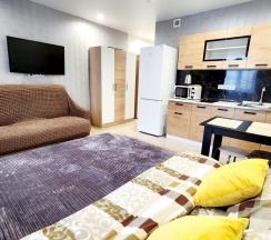 Апартаменты студия Домодедово, Южнодомодедовская улица, 17 в Runway Apartments на улице Южнодомодедовская 17