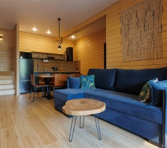 Super Лодж с 2 спальнями, баней и купелью, с видом на озеро в Пасторское озеро