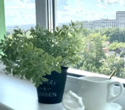 Пятиместный номер Superior с балконом и с красивым видом из окна в Квартира на 5 гостей в элитном ЖК Квартет