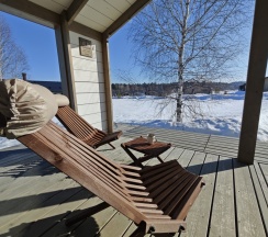 Коттедж с красивым видом из окна в Бали