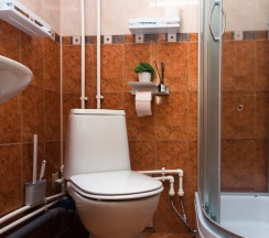 Двухместная комната с 1 кроватью и общей ванной комнатой в МК Мокко