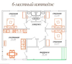 Коттедж на 6 человек в ЛосевоДа