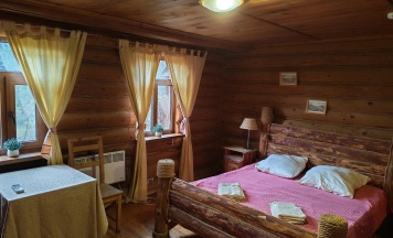 1-комнатный коттедж стандарт с 1 двуспальной кроватью в Старый хутор