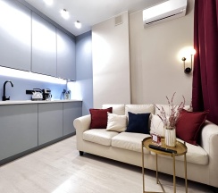 1-комнатные апартаменты студия LUXURY APARTMENTS ВОЗЛЕ ТРЦ АУРА в Сутки как дома на улице Шевченко