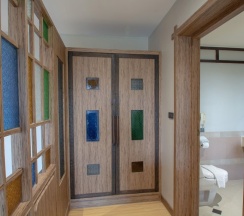 Двухместная вилла с видом на море двуспальная кровать в Andaman Cannacia Resort & Spa