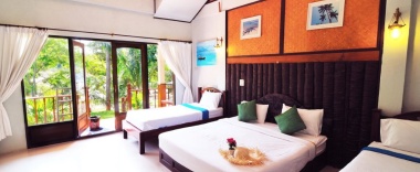 Двухместное шале Deluxe двуспальная кровать в Koh Talu Island Resort